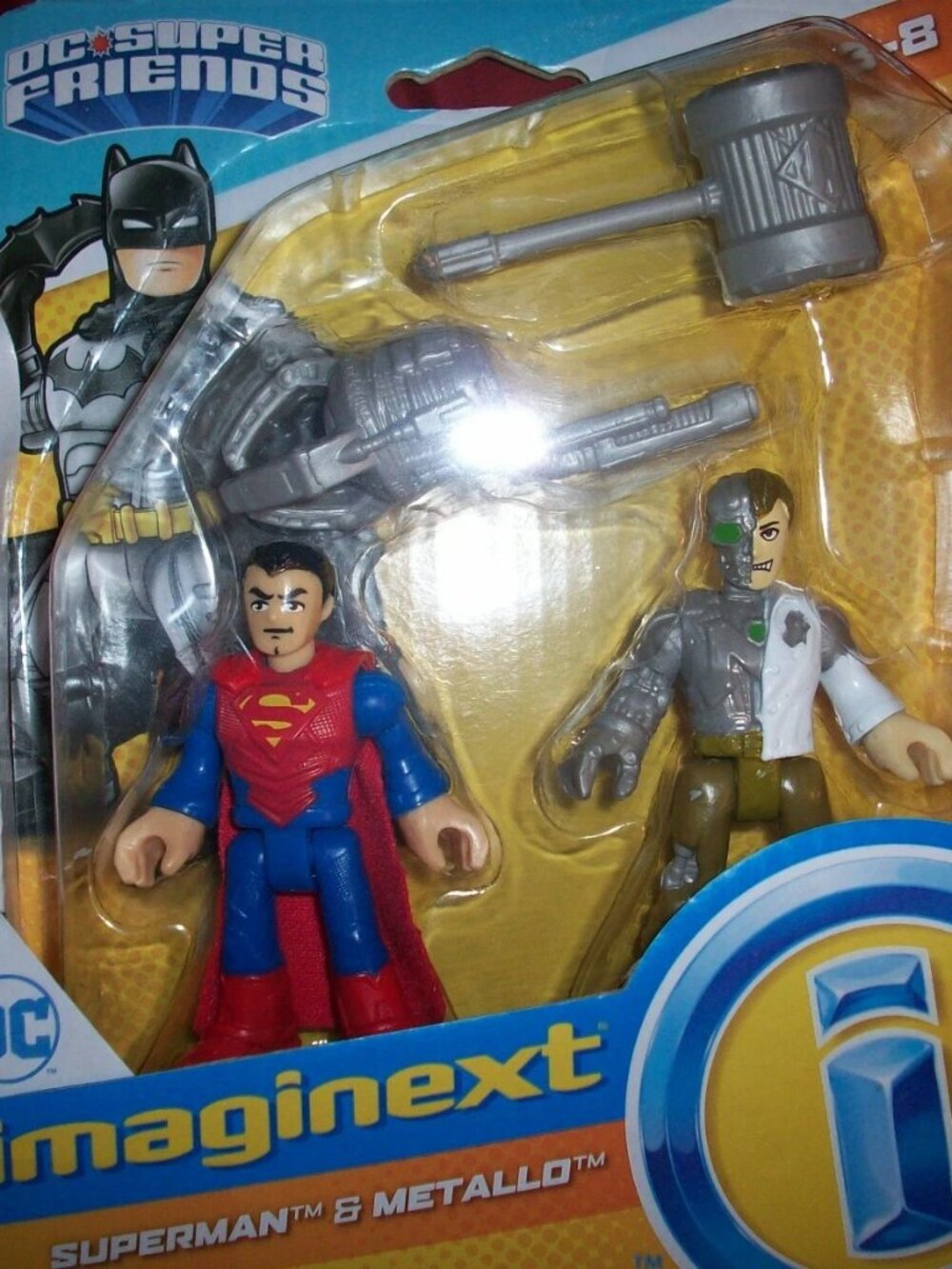 NIP 2015 DC Super Friends Imaginext Comic Action Figure Superman & Metallo